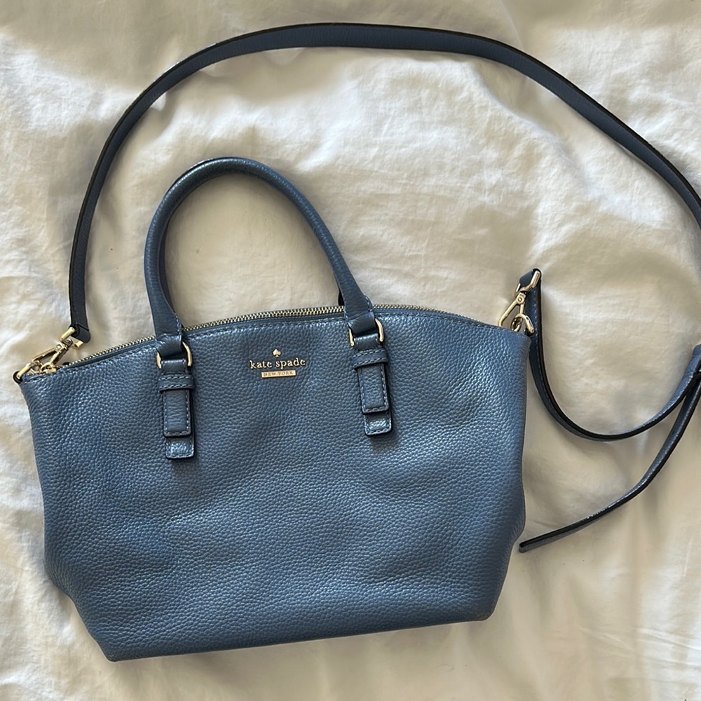 Kate Spade Blue Leather Handbag